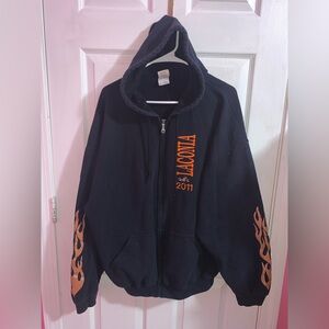 Gildan Laconia Bike Week Hooded Zip Up Sweatshirt
